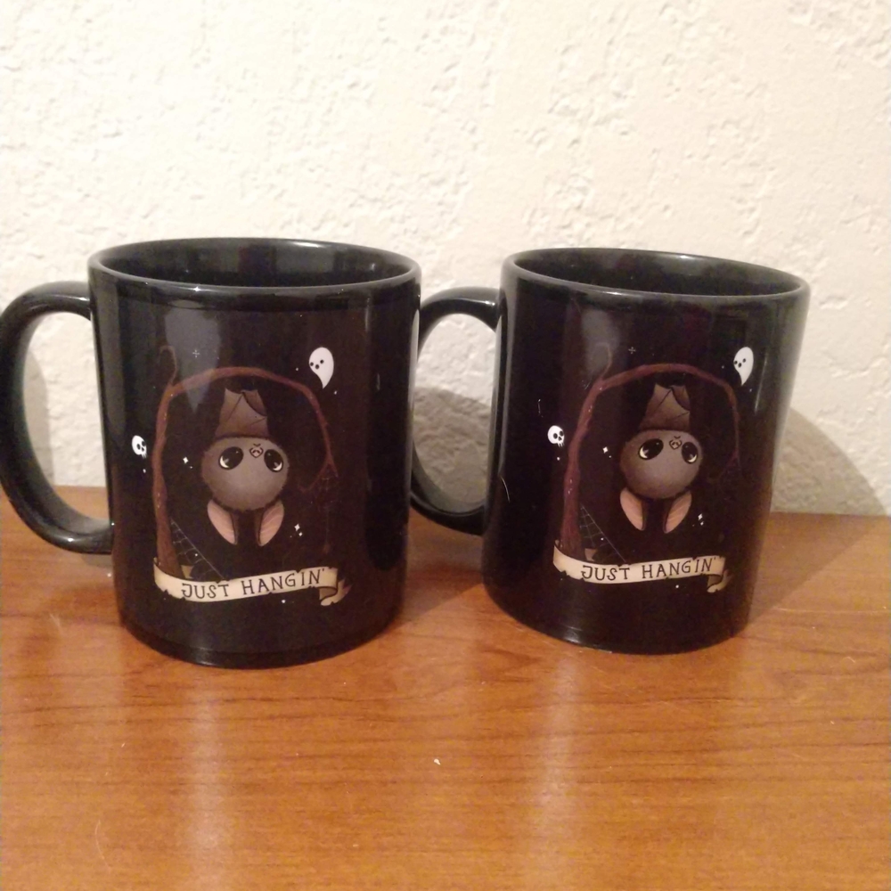Black Just Hangin' Mugs Set